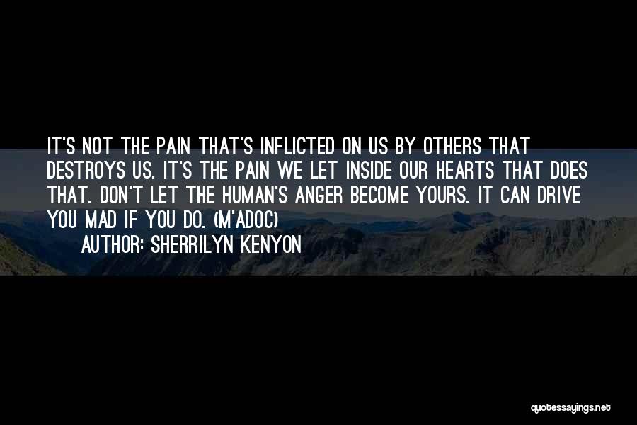 Sherrilyn Kenyon Quotes: It's Not The Pain That's Inflicted On Us By Others That Destroys Us. It's The Pain We Let Inside Our