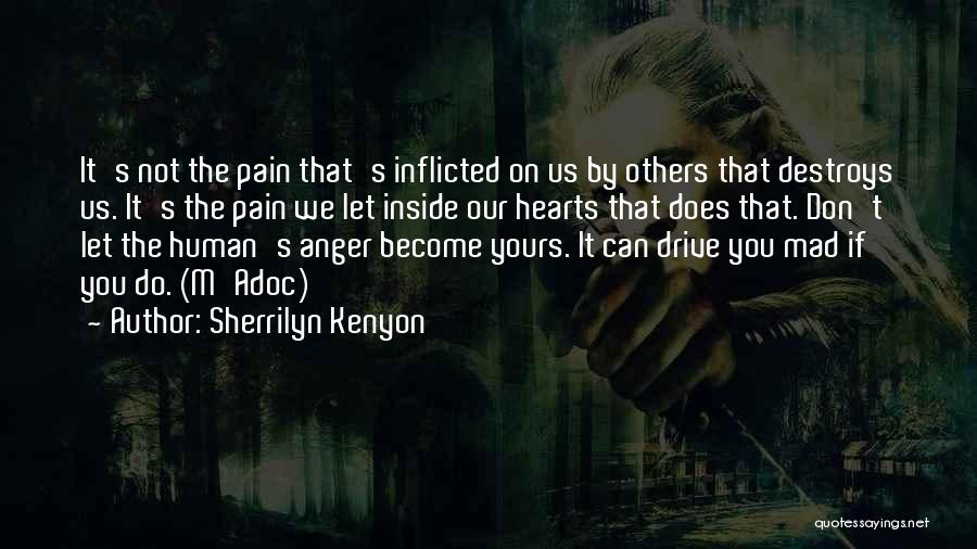 Sherrilyn Kenyon Quotes: It's Not The Pain That's Inflicted On Us By Others That Destroys Us. It's The Pain We Let Inside Our