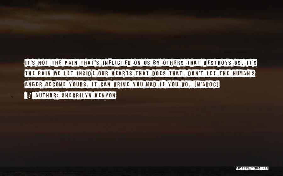 Sherrilyn Kenyon Quotes: It's Not The Pain That's Inflicted On Us By Others That Destroys Us. It's The Pain We Let Inside Our