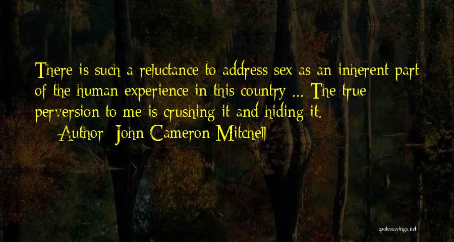 John Cameron Mitchell Quotes: There Is Such A Reluctance To Address Sex As An Inherent Part Of The Human Experience In This Country ...