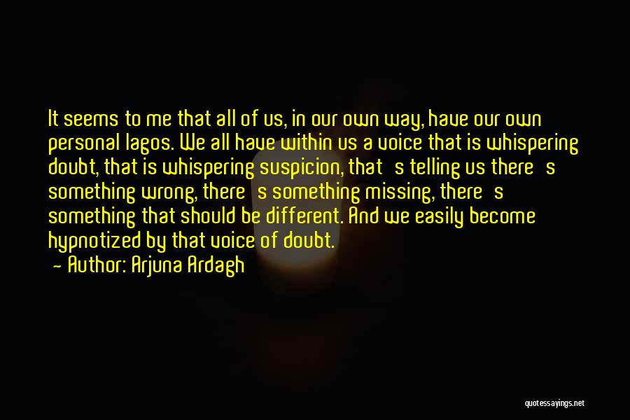 Arjuna Ardagh Quotes: It Seems To Me That All Of Us, In Our Own Way, Have Our Own Personal Lagos. We All Have