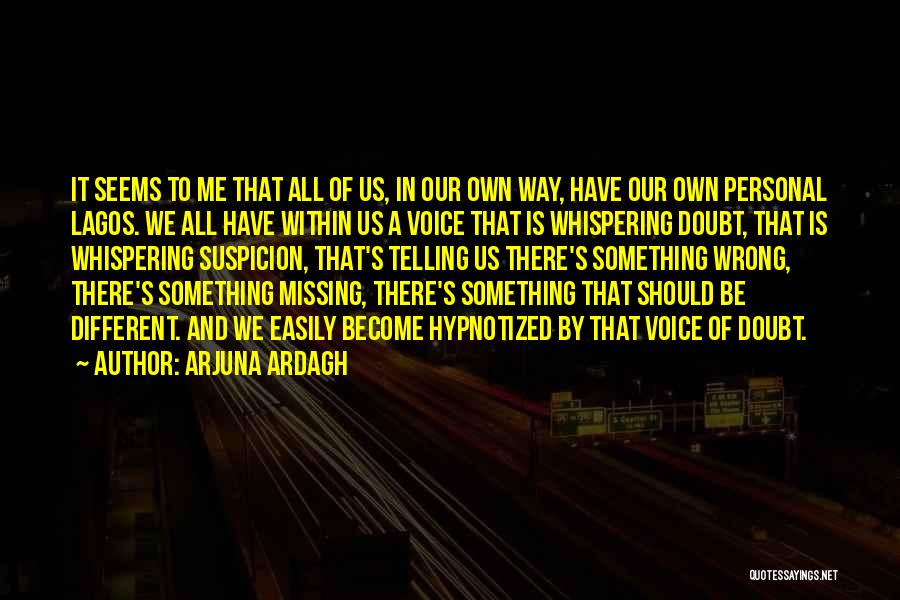 Arjuna Ardagh Quotes: It Seems To Me That All Of Us, In Our Own Way, Have Our Own Personal Lagos. We All Have