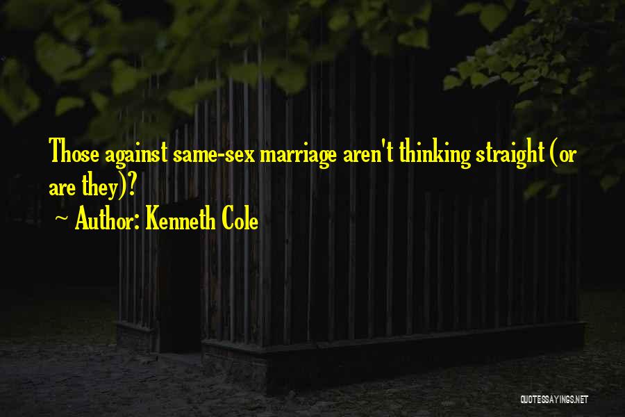 Kenneth Cole Quotes: Those Against Same-sex Marriage Aren't Thinking Straight (or Are They)?