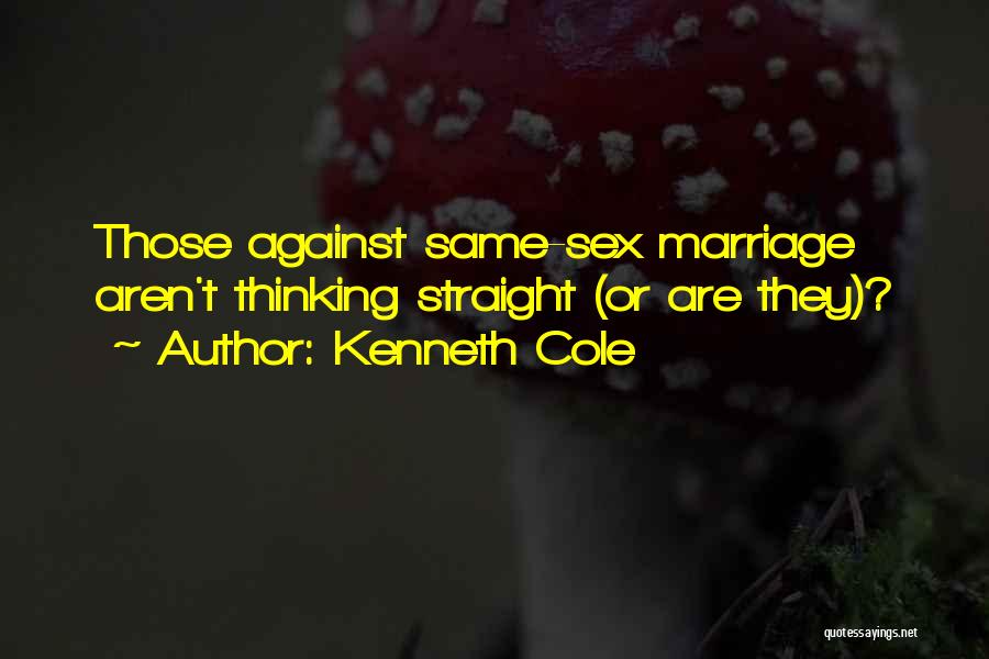 Kenneth Cole Quotes: Those Against Same-sex Marriage Aren't Thinking Straight (or Are They)?