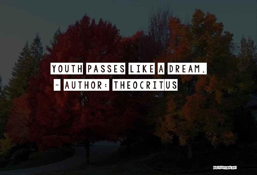 Theocritus Quotes: Youth Passes Like A Dream.