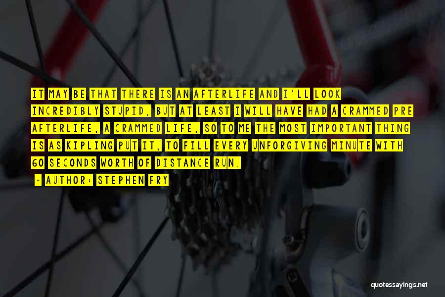 Stephen Fry Quotes: It May Be That There Is An Afterlife And I'll Look Incredibly Stupid, But At Least I Will Have Had