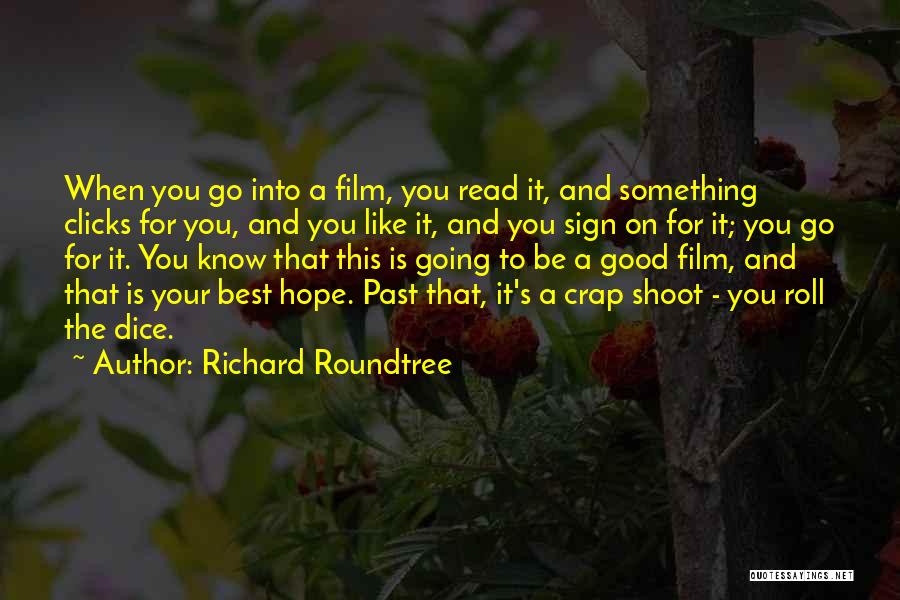 Richard Roundtree Quotes: When You Go Into A Film, You Read It, And Something Clicks For You, And You Like It, And You