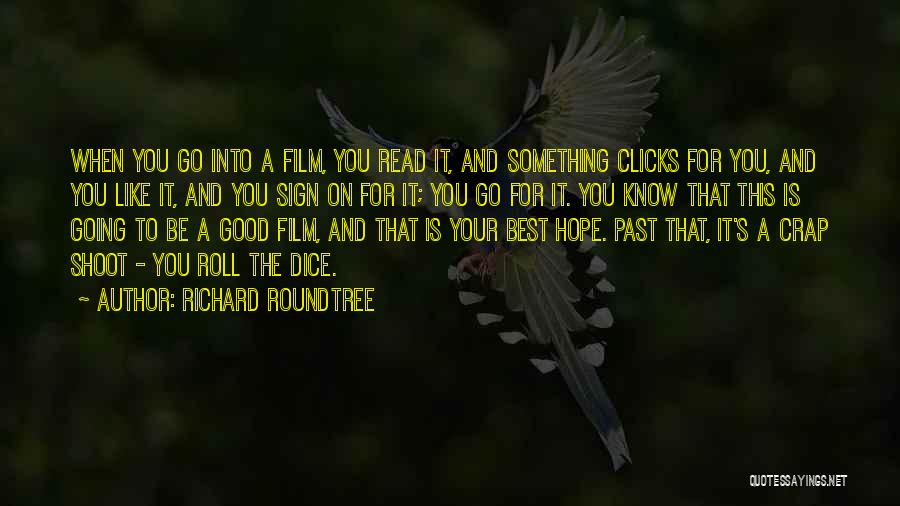 Richard Roundtree Quotes: When You Go Into A Film, You Read It, And Something Clicks For You, And You Like It, And You