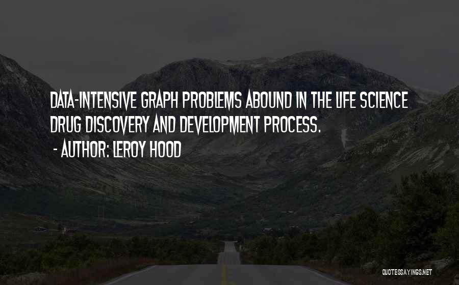 Leroy Hood Quotes: Data-intensive Graph Problems Abound In The Life Science Drug Discovery And Development Process.