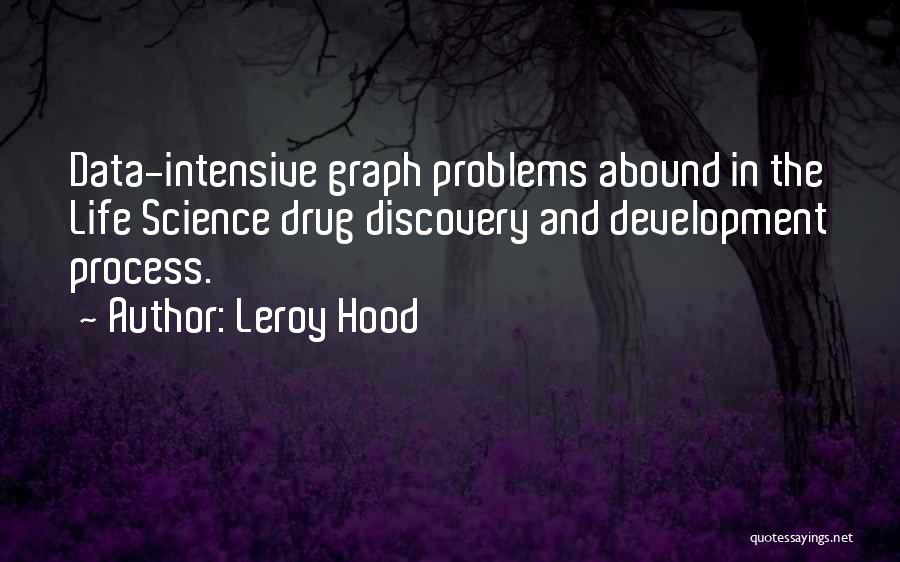 Leroy Hood Quotes: Data-intensive Graph Problems Abound In The Life Science Drug Discovery And Development Process.