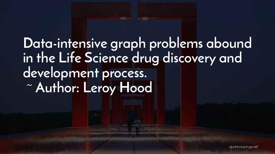 Leroy Hood Quotes: Data-intensive Graph Problems Abound In The Life Science Drug Discovery And Development Process.