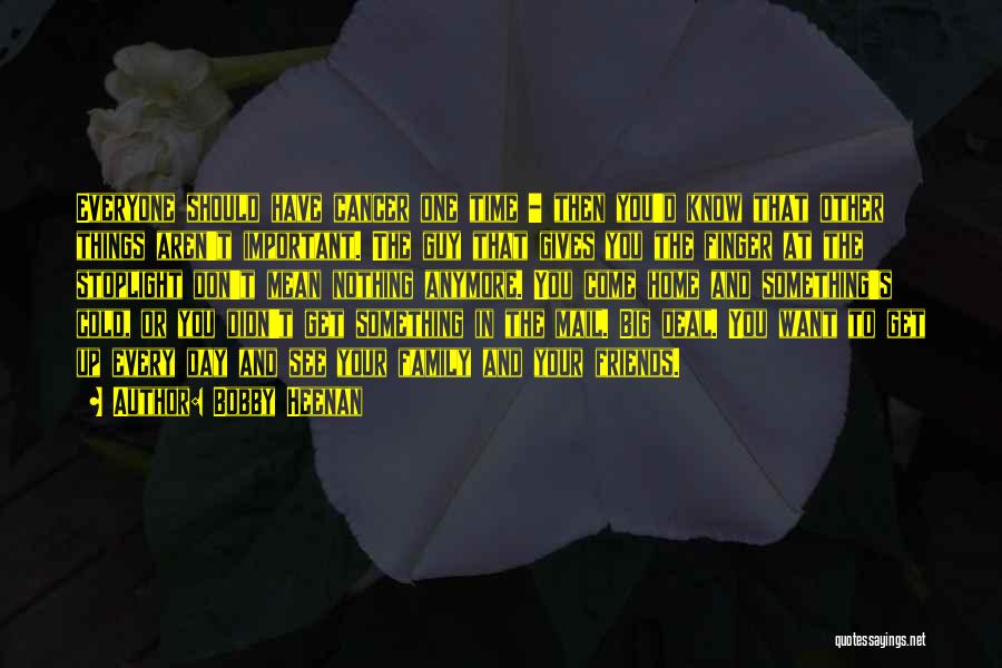 Bobby Heenan Quotes: Everyone Should Have Cancer One Time - Then You'd Know That Other Things Aren't Important. The Guy That Gives You