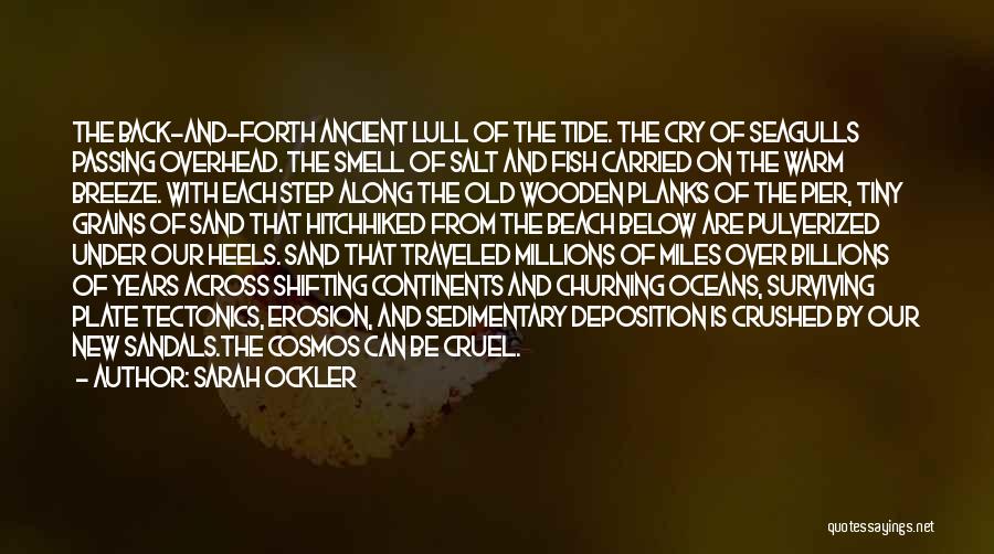 Sarah Ockler Quotes: The Back-and-forth Ancient Lull Of The Tide. The Cry Of Seagulls Passing Overhead. The Smell Of Salt And Fish Carried