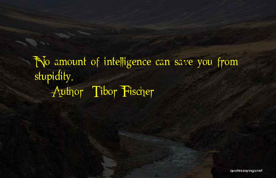 Tibor Fischer Quotes: No Amount Of Intelligence Can Save You From Stupidity.