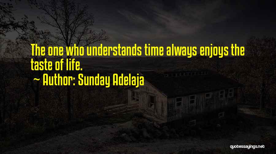 Sunday Adelaja Quotes: The One Who Understands Time Always Enjoys The Taste Of Life.