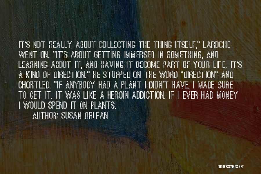 Susan Orlean Quotes: It's Not Really About Collecting The Thing Itself, Laroche Went On. It's About Getting Immersed In Something, And Learning About