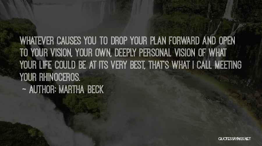 Martha Beck Quotes: Whatever Causes You To Drop Your Plan Forward And Open To Your Vision, Your Own, Deeply Personal Vision Of What