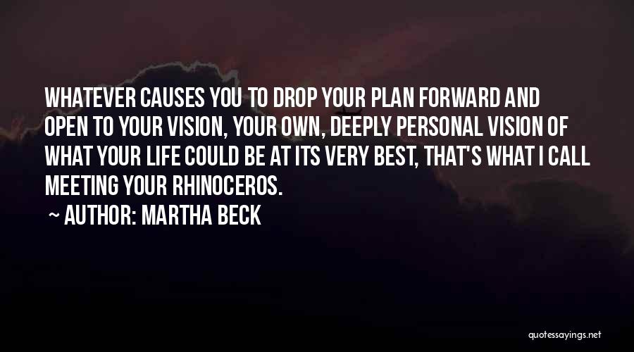 Martha Beck Quotes: Whatever Causes You To Drop Your Plan Forward And Open To Your Vision, Your Own, Deeply Personal Vision Of What