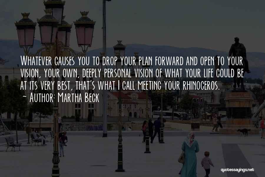 Martha Beck Quotes: Whatever Causes You To Drop Your Plan Forward And Open To Your Vision, Your Own, Deeply Personal Vision Of What