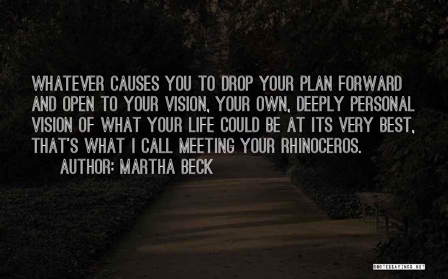 Martha Beck Quotes: Whatever Causes You To Drop Your Plan Forward And Open To Your Vision, Your Own, Deeply Personal Vision Of What