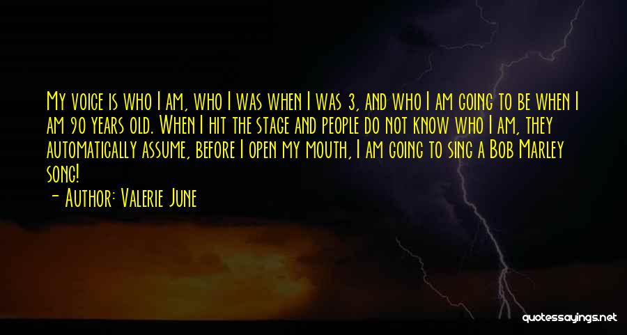 Valerie June Quotes: My Voice Is Who I Am, Who I Was When I Was 3, And Who I Am Going To Be