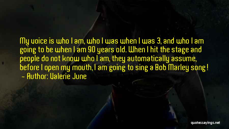 Valerie June Quotes: My Voice Is Who I Am, Who I Was When I Was 3, And Who I Am Going To Be
