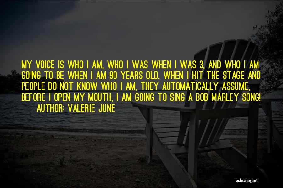 Valerie June Quotes: My Voice Is Who I Am, Who I Was When I Was 3, And Who I Am Going To Be