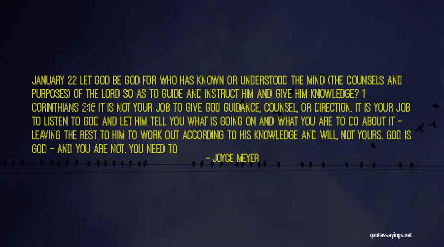 January 16 Quotes By Joyce Meyer