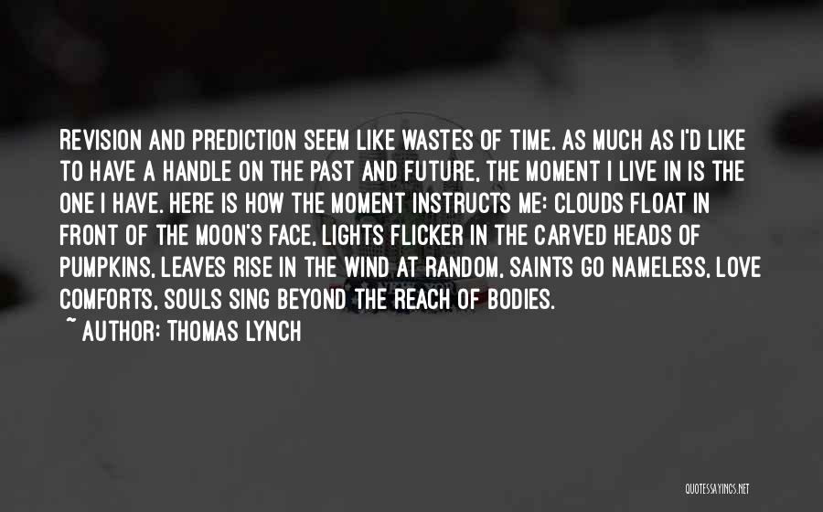 Thomas Lynch Quotes: Revision And Prediction Seem Like Wastes Of Time. As Much As I'd Like To Have A Handle On The Past