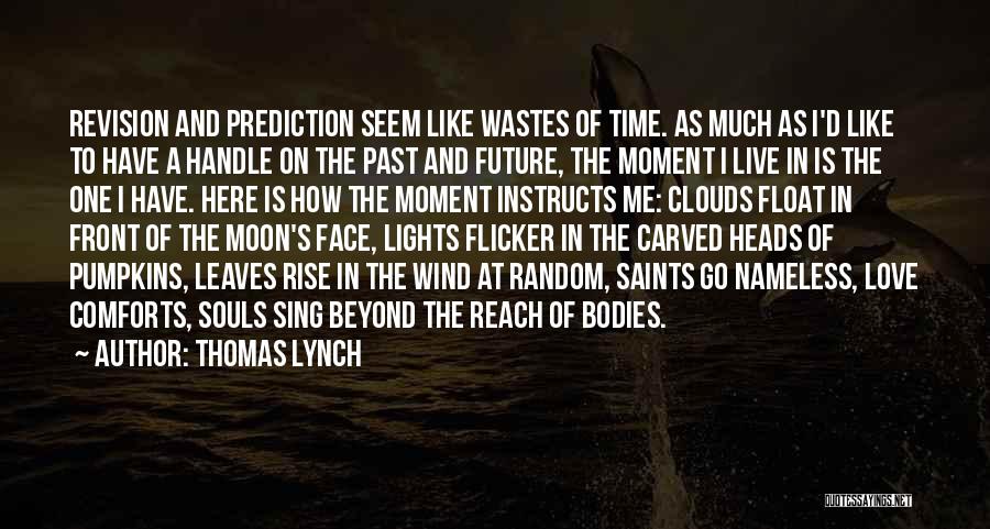 Thomas Lynch Quotes: Revision And Prediction Seem Like Wastes Of Time. As Much As I'd Like To Have A Handle On The Past