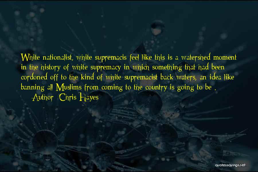 Chris Hayes Quotes: White Nationalist, White Supremacis Feel Like This Is A Watershed Moment In The History Of White Supremacy In Which Something