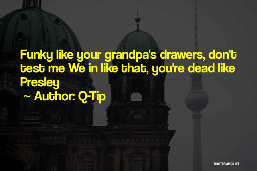Q-Tip Quotes: Funky Like Your Grandpa's Drawers, Don't Test Me We In Like That, You're Dead Like Presley