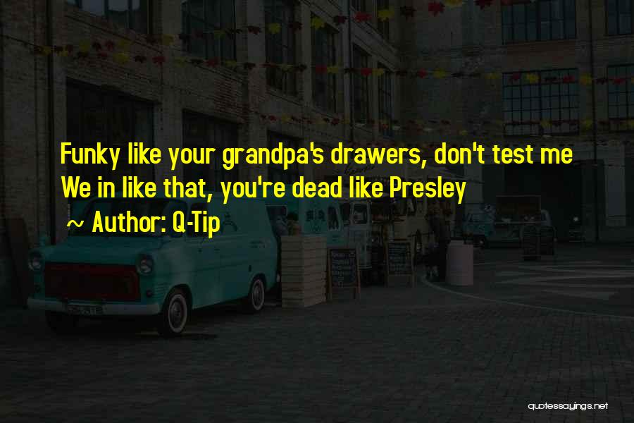 Q-Tip Quotes: Funky Like Your Grandpa's Drawers, Don't Test Me We In Like That, You're Dead Like Presley