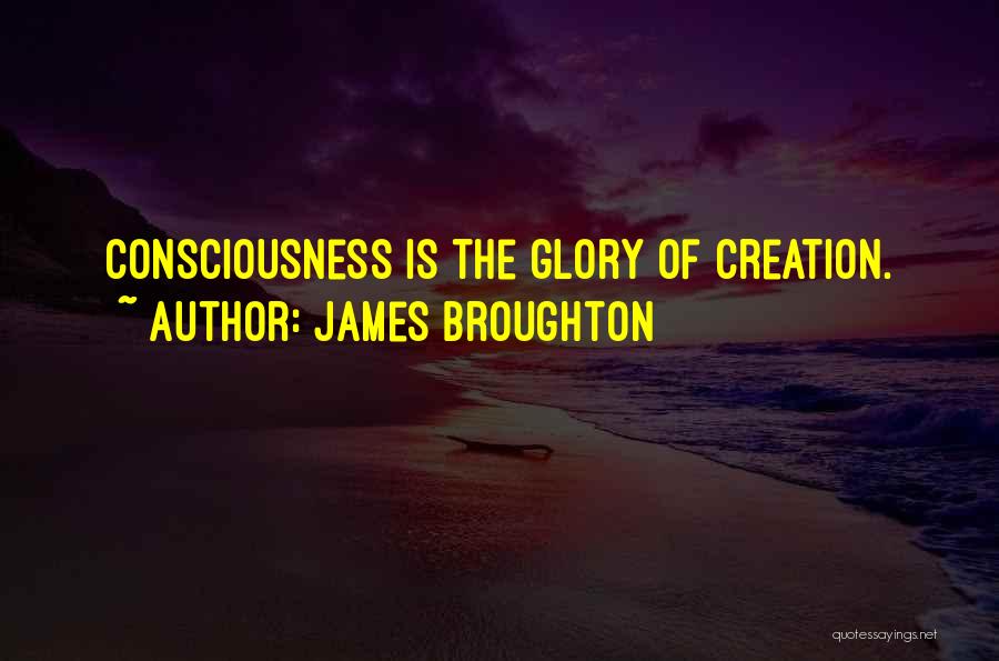 James Broughton Quotes: Consciousness Is The Glory Of Creation.