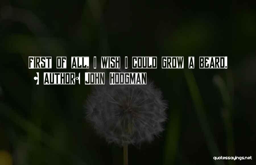 John Hodgman Quotes: First Of All, I Wish I Could Grow A Beard.