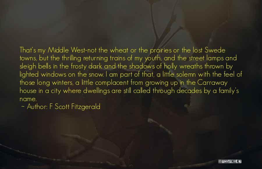 F Scott Fitzgerald Quotes: That's My Middle West-not The Wheat Or The Prairies Or The Lost Swede Towns, But The Thrilling Returning Trains Of