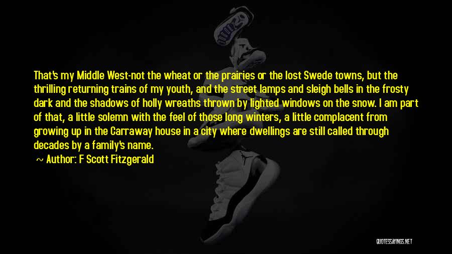 F Scott Fitzgerald Quotes: That's My Middle West-not The Wheat Or The Prairies Or The Lost Swede Towns, But The Thrilling Returning Trains Of