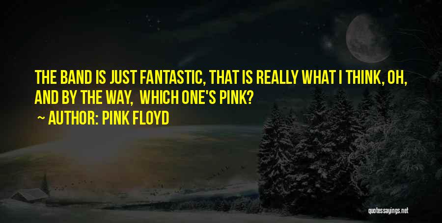 Pink Floyd Quotes: The Band Is Just Fantastic, That Is Really What I Think, Oh, And By The Way, Which One's Pink?