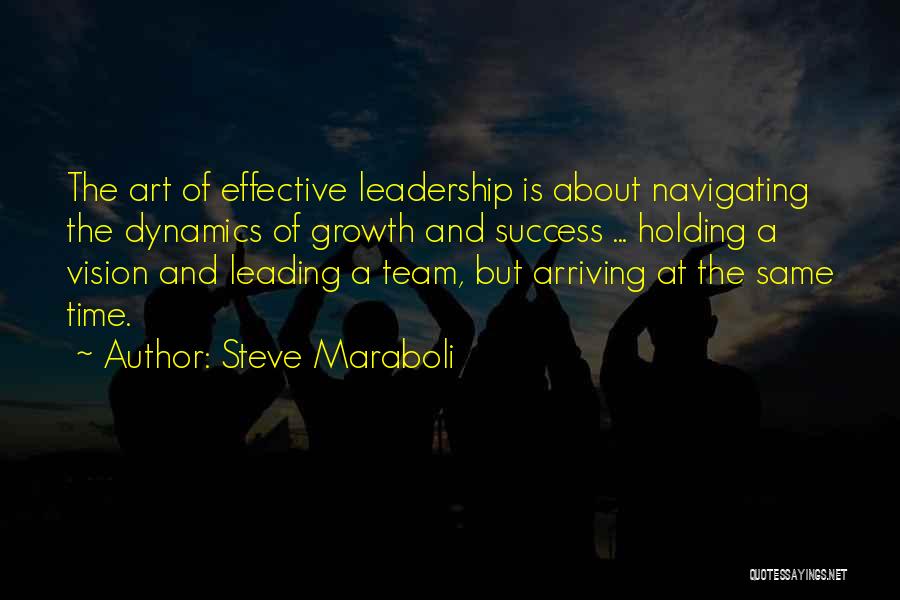 Steve Maraboli Quotes: The Art Of Effective Leadership Is About Navigating The Dynamics Of Growth And Success ... Holding A Vision And Leading