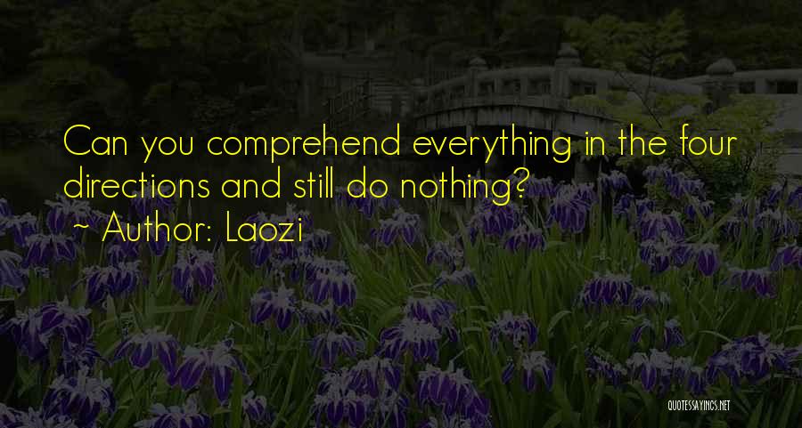 Laozi Quotes: Can You Comprehend Everything In The Four Directions And Still Do Nothing?