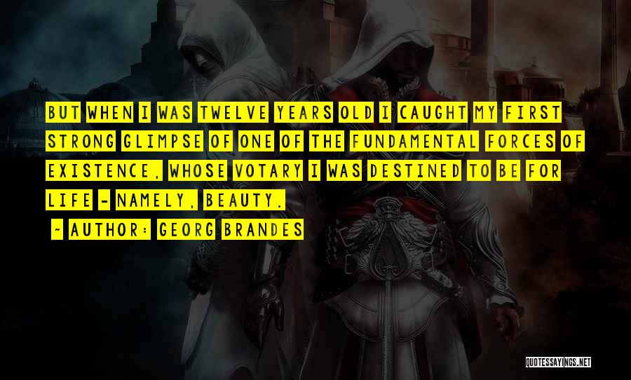 Georg Brandes Quotes: But When I Was Twelve Years Old I Caught My First Strong Glimpse Of One Of The Fundamental Forces Of