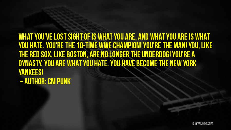 CM Punk Quotes: What You've Lost Sight Of Is What You Are, And What You Are Is What You Hate. You're The 10-time
