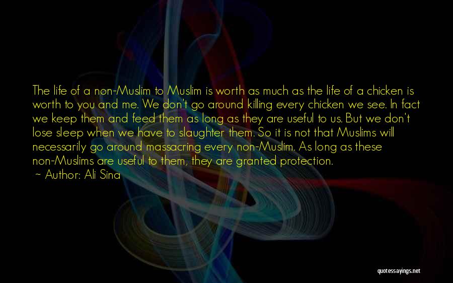 Ali Sina Quotes: The Life Of A Non-muslim To Muslim Is Worth As Much As The Life Of A Chicken Is Worth To