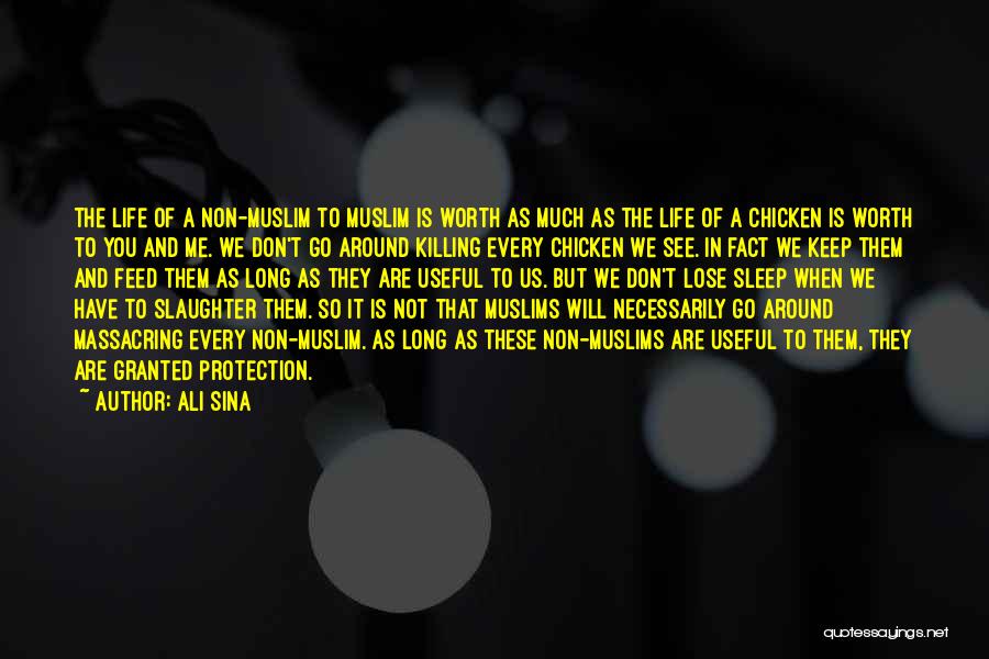 Ali Sina Quotes: The Life Of A Non-muslim To Muslim Is Worth As Much As The Life Of A Chicken Is Worth To