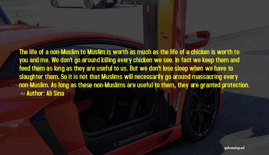 Ali Sina Quotes: The Life Of A Non-muslim To Muslim Is Worth As Much As The Life Of A Chicken Is Worth To