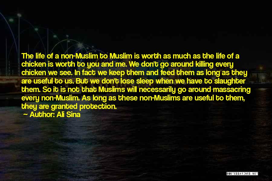 Ali Sina Quotes: The Life Of A Non-muslim To Muslim Is Worth As Much As The Life Of A Chicken Is Worth To