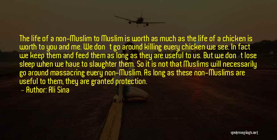 Ali Sina Quotes: The Life Of A Non-muslim To Muslim Is Worth As Much As The Life Of A Chicken Is Worth To