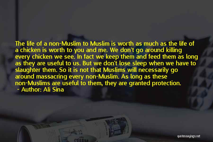 Ali Sina Quotes: The Life Of A Non-muslim To Muslim Is Worth As Much As The Life Of A Chicken Is Worth To