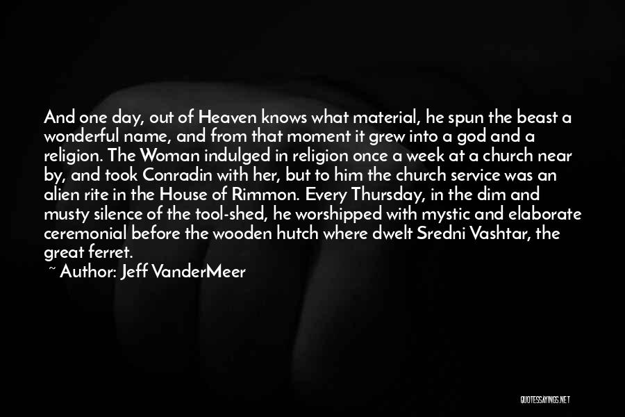 Jeff VanderMeer Quotes: And One Day, Out Of Heaven Knows What Material, He Spun The Beast A Wonderful Name, And From That Moment