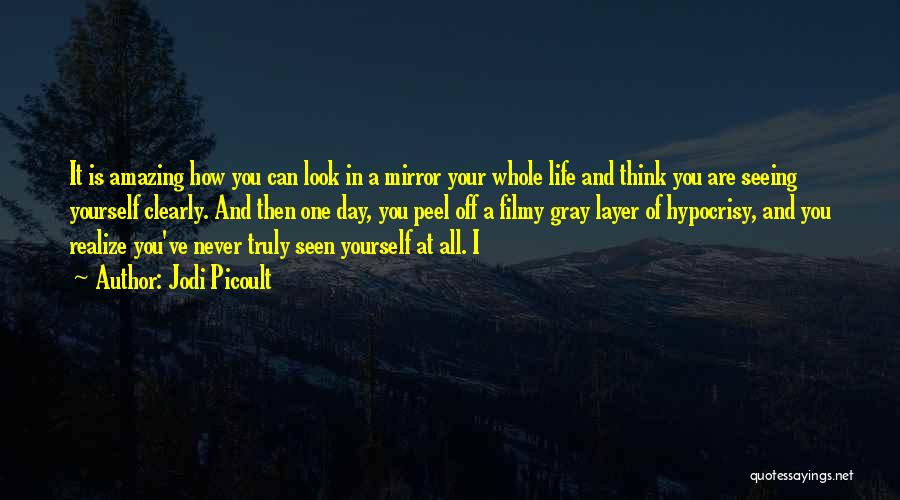 Jodi Picoult Quotes: It Is Amazing How You Can Look In A Mirror Your Whole Life And Think You Are Seeing Yourself Clearly.